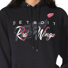 Detroit Red Wings G-III 4Her by Carl Banks Shadow Logo Fleece Pullover Hoodie - Black - NHL 203538741