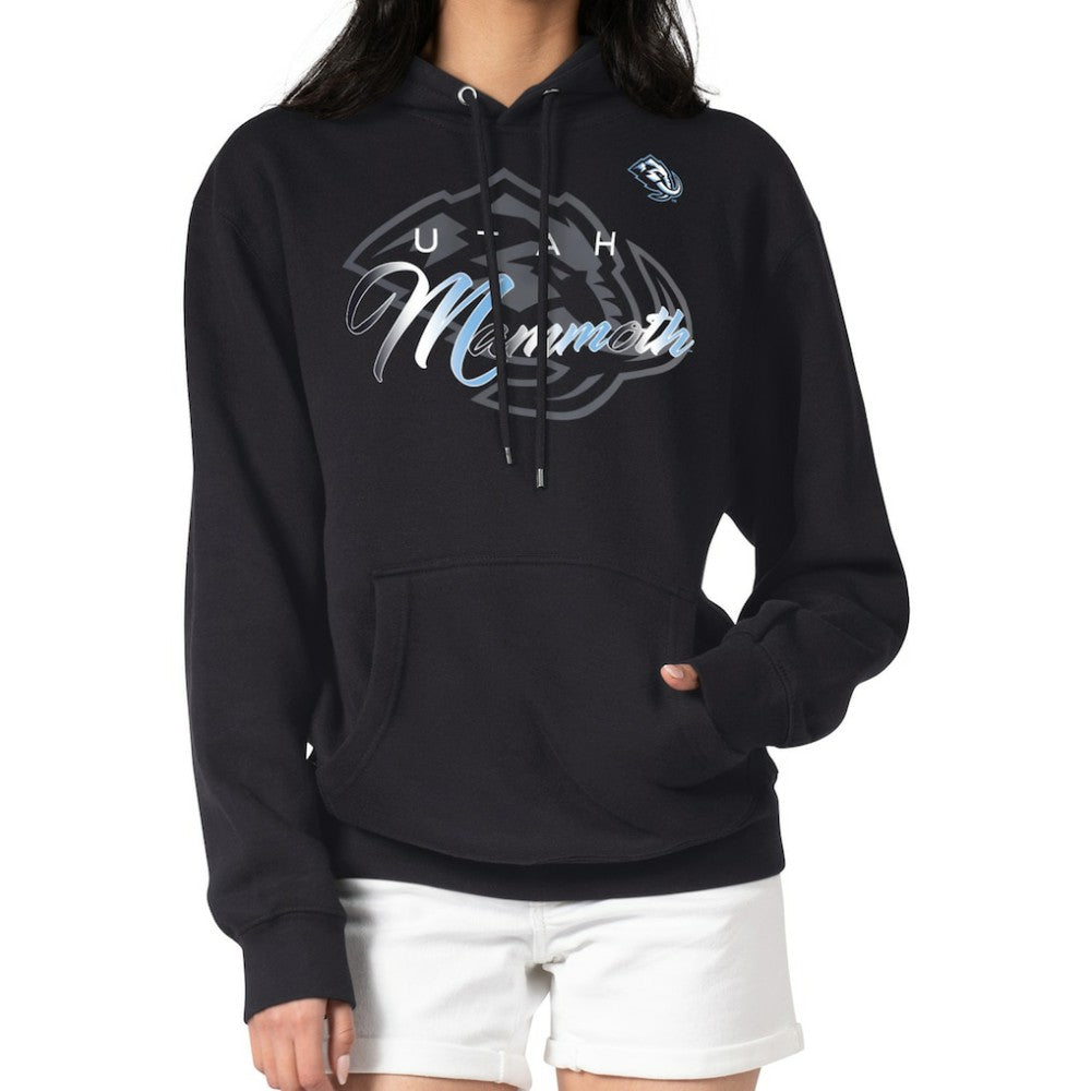 Utah Mammoth G-III 4Her by Carl Banks Shadow Logo Fleece Pullover Hoodie - Black - NHL 203538747