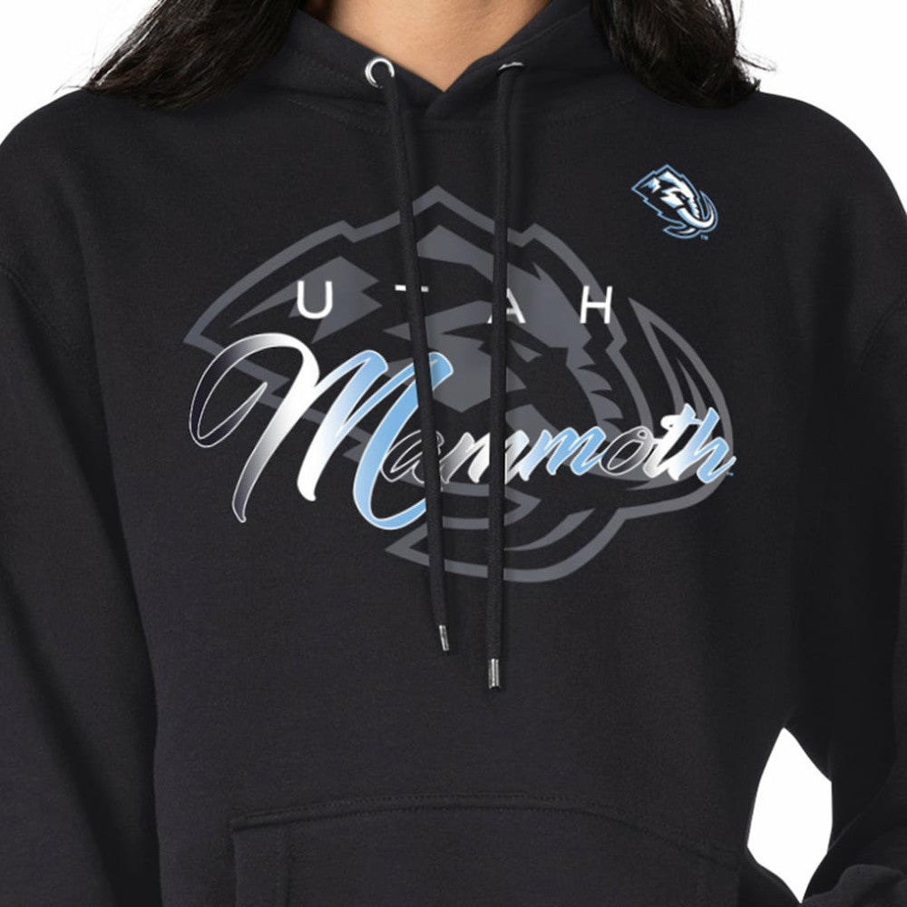 Utah Mammoth G-III 4Her by Carl Banks Shadow Logo Fleece Pullover Hoodie - Black - NHL 203538747