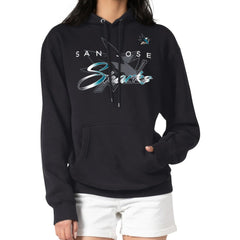 San Jose Sharks G-III 4Her by Carl Banks Shadow Logo Fleece Pullover Hoodie - Black - NHL 203538749