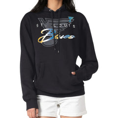 St. Louis Blues G-III 4Her by Carl Banks Shadow Logo Fleece Pullover Hoodie - Black - NHL 203538750