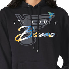 St. Louis Blues G-III 4Her by Carl Banks Shadow Logo Fleece Pullover Hoodie - Black - NHL 203538750
