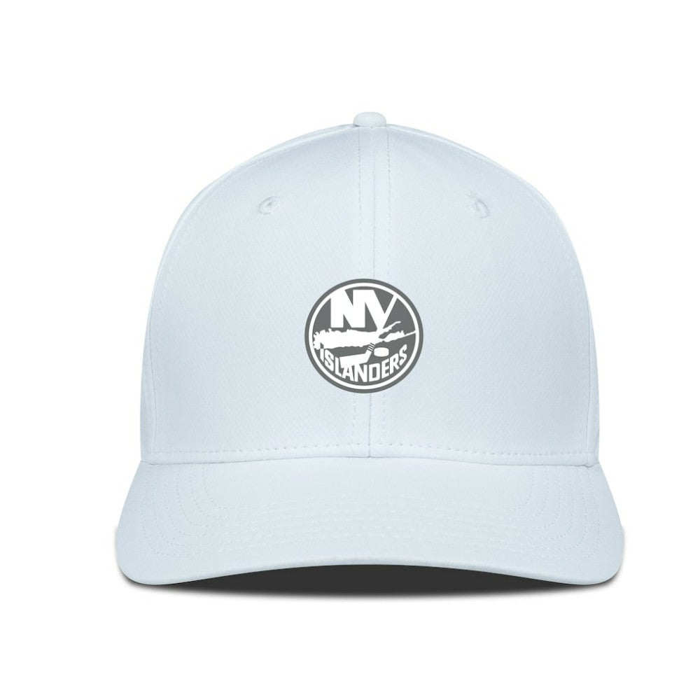 New York Islanders Levelwear Rise Slate & Snow Structured Flex Hat - White - NHL 203539016