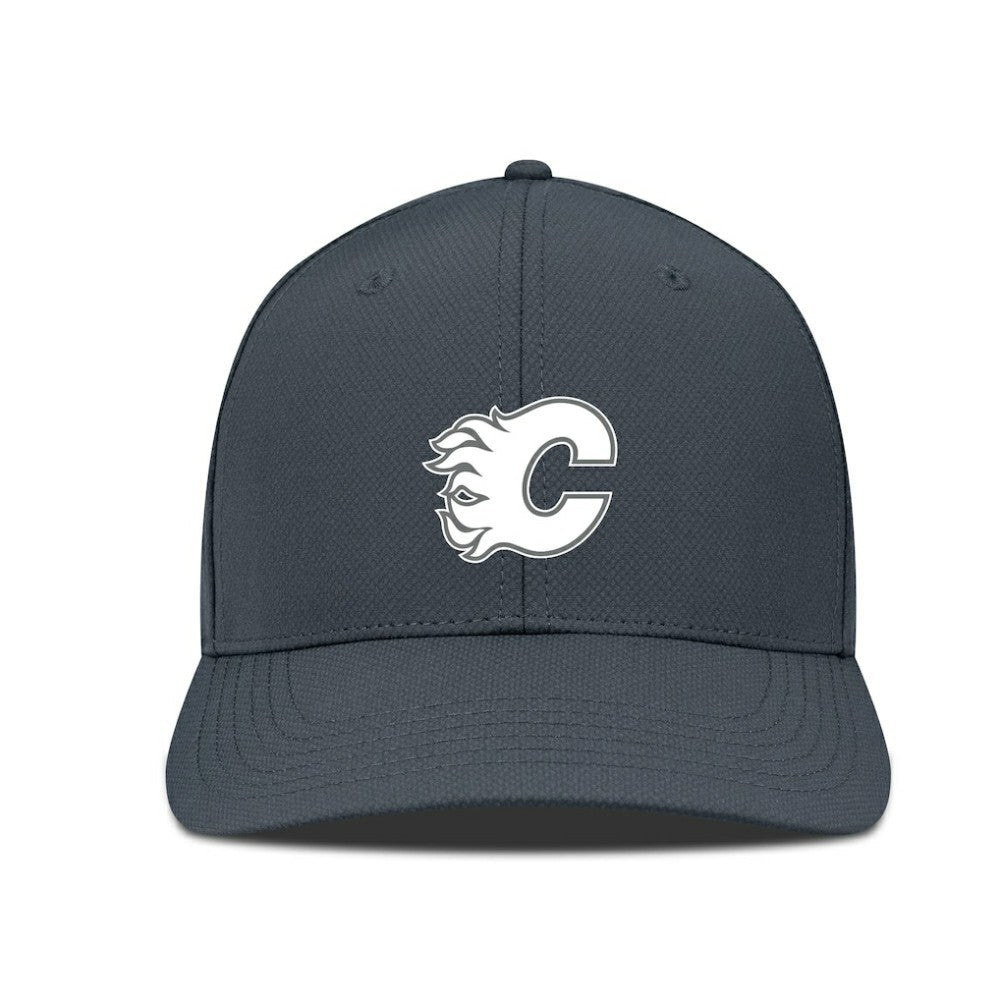Calgary Flames Levelwear Rise Slate & Snow Structured Flex Hat - Charcoal - NHL 203539028
