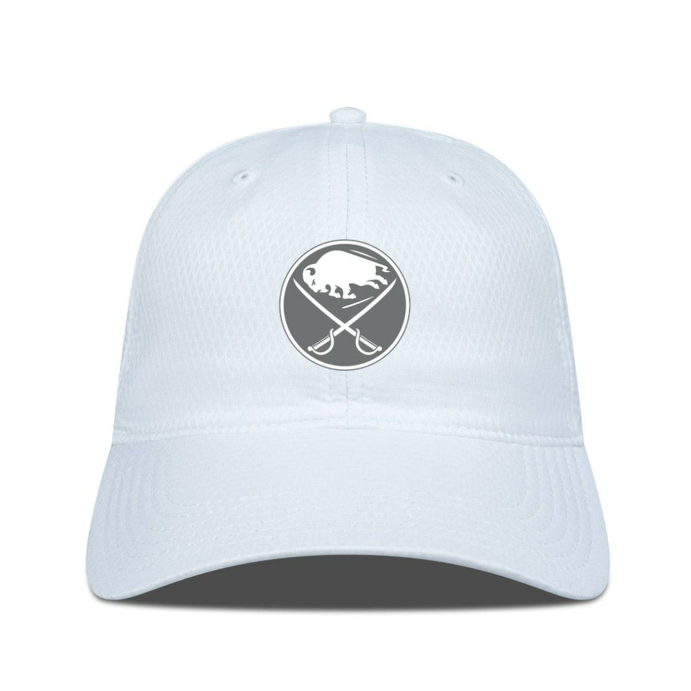 Buffalo Sabres Levelwear Matrix Slate & Snow Unstructured Adjustable Hat - White - NHL 203539038