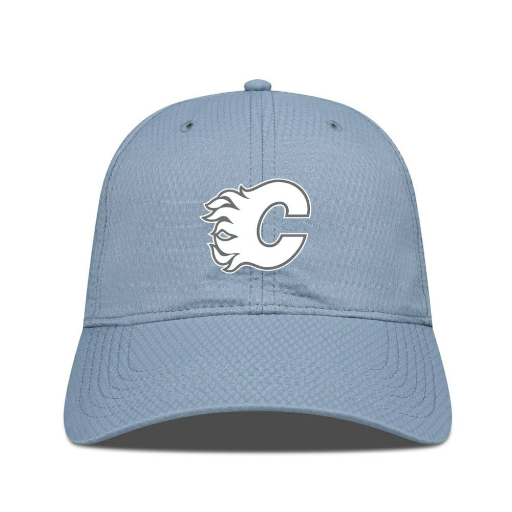 Calgary Flames Levelwear Matrix Slate & Snow Unstructured Adjustable Hat - Blue - NHL 203539046