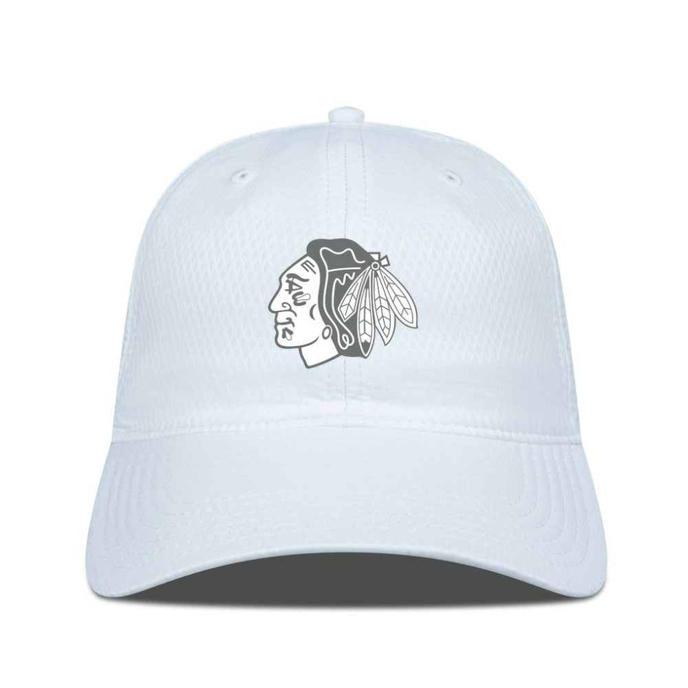 Chicago Blackhawks Levelwear Matrix Slate & Snow Unstructured Adjustable Hat - White - NHL 203539053