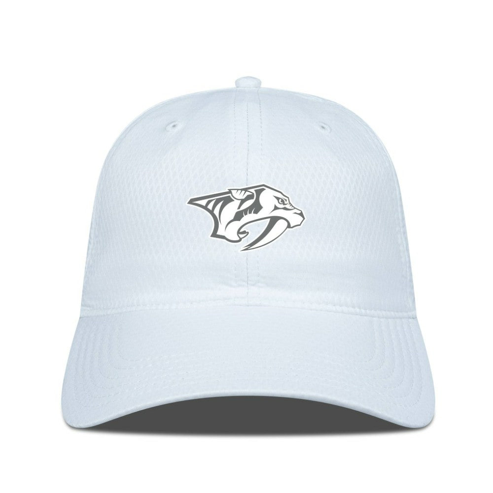 Nashville Predators Levelwear Matrix Slate & Snow Unstructured Adjustable Hat - White - NHL 203539057