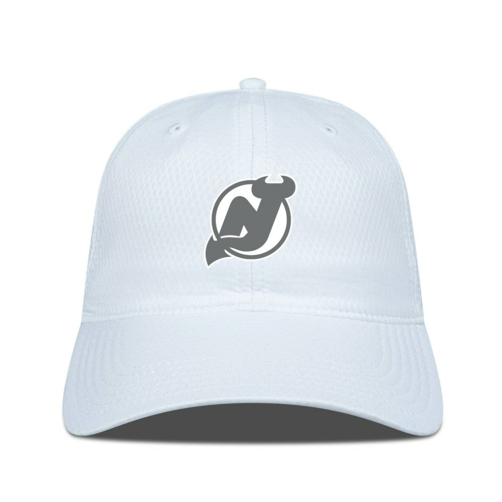 New Jersey Devils Levelwear Matrix Slate & Snow Unstructured Adjustable Hat - White - NHL 203539063