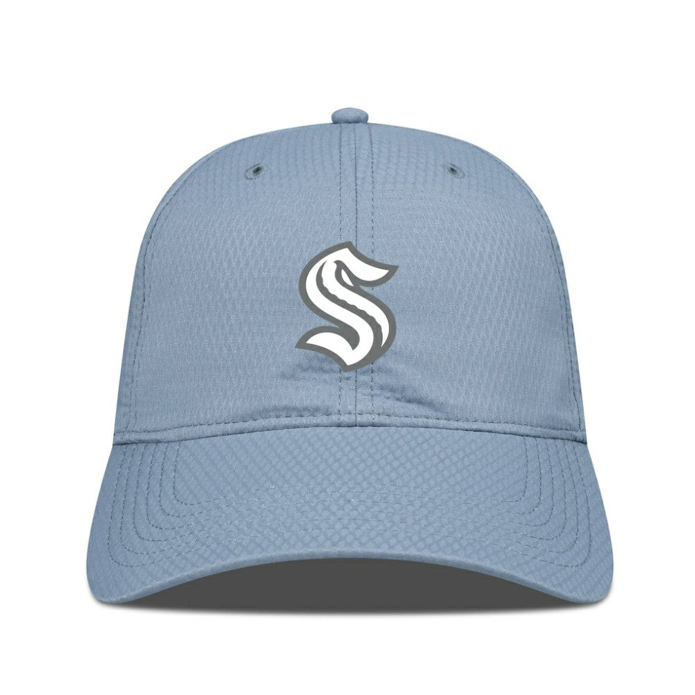 Seattle Kraken Levelwear Matrix Slate & Snow Unstructured Adjustable Hat - Blue - NHL 203539075