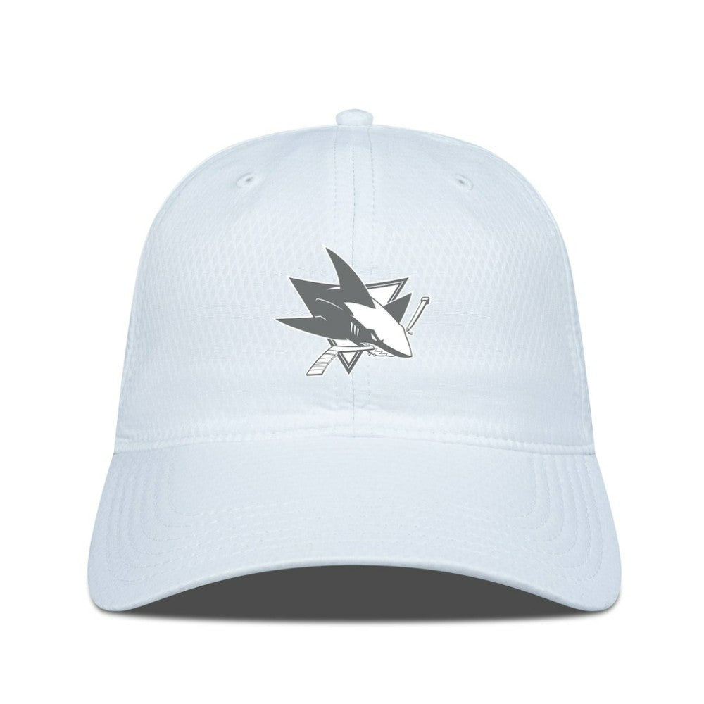 San Jose Sharks Levelwear Matrix Slate & Snow Unstructured Adjustable Hat - White - NHL 203539086