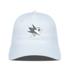 San Jose Sharks Levelwear Matrix Slate & Snow Unstructured Adjustable Hat - White - NHL 203539086