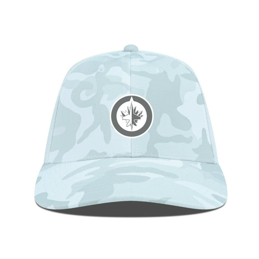 Winnipeg Jets Levelwear Clash Slate & Snow Meshback Flex Hat - Camo - NHL 203539098