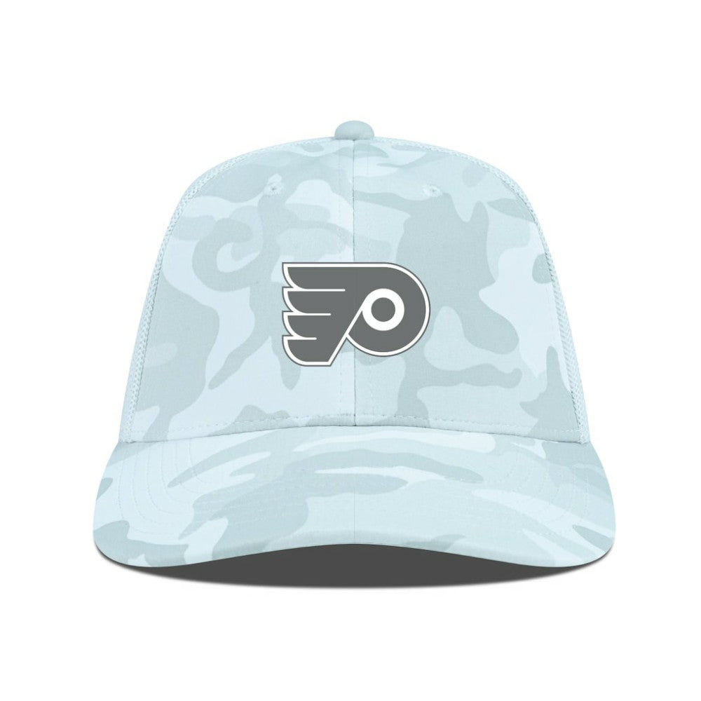 Philadelphia Flyers Levelwear Clash Slate & Snow Meshback Flex Hat - Camo - NHL 203539104