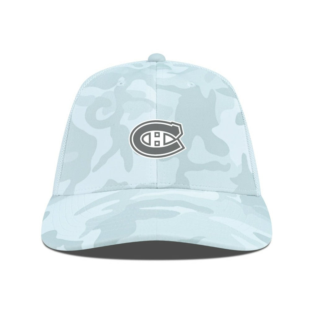 Montreal Canadiens Levelwear Clash Slate & Snow Meshback Flex Hat - Camo - NHL 203539109