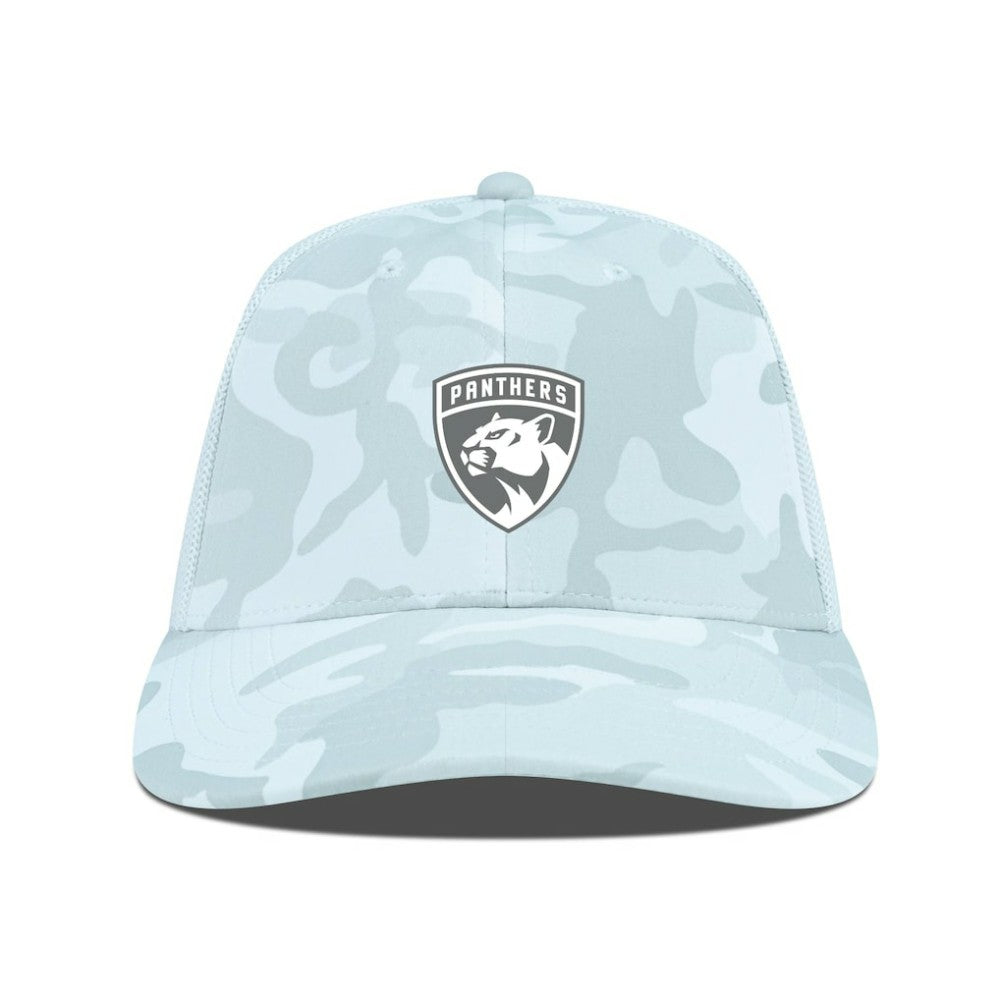 Florida Panthers Levelwear Clash Slate & Snow Meshback Flex Hat - Camo - NHL 203539121