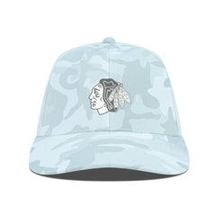 Chicago Blackhawks Levelwear Clash Slate & Snow Meshback Flex Hat - Camo - NHL 203539126