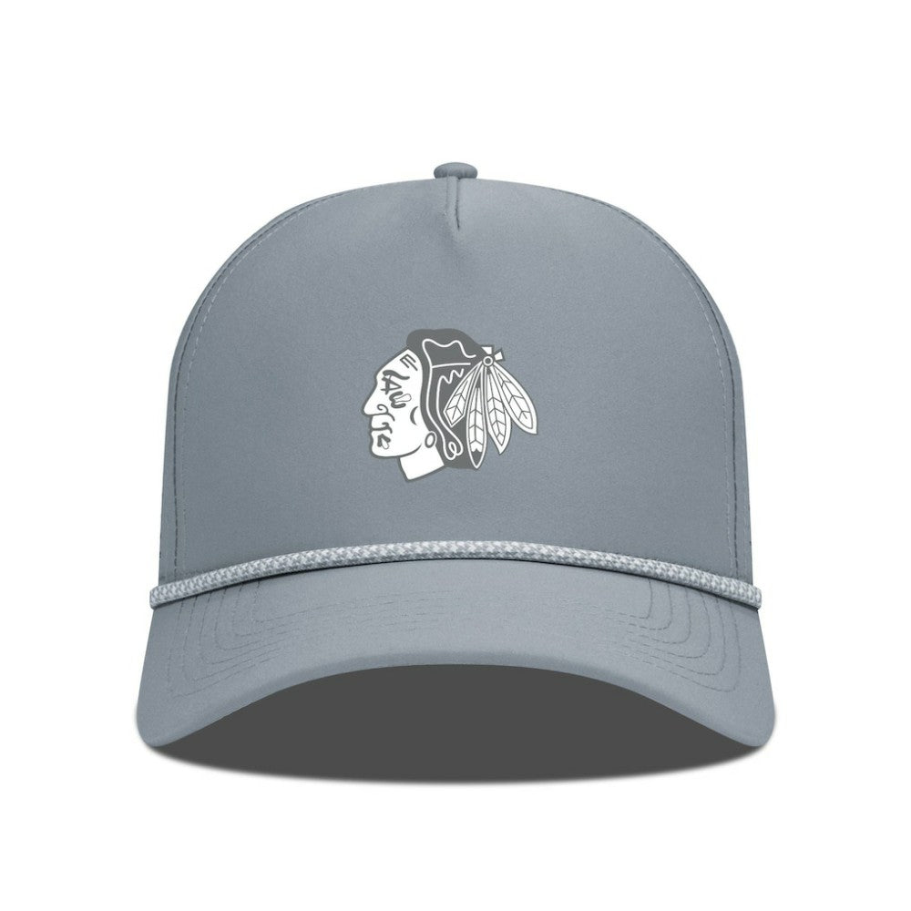 Chicago Blackhawks Levelwear Gordon Slate & Snow Rope Adjustable Hat - Gray - NHL 203539132