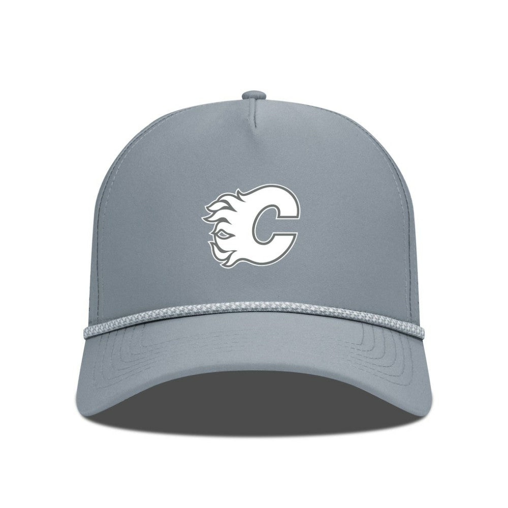 Calgary Flames Levelwear Gordon Slate & Snow Rope Adjustable Hat - Gray - NHL 203539134
