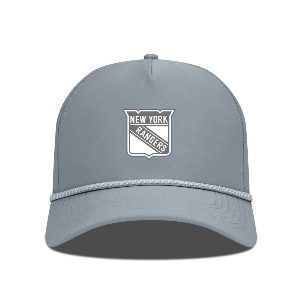 New York Rangers Levelwear Gordon Slate & Snow Rope Adjustable Hat - Gray - NHL 203539136