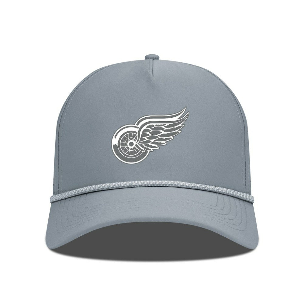 Detroit Red Wings Levelwear Gordon Slate & Snow Rope Adjustable Hat - Gray - NHL 203539139