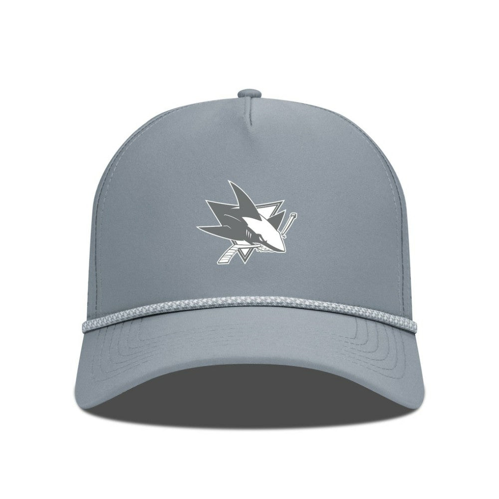 San Jose Sharks Levelwear Gordon Slate & Snow Rope Adjustable Hat - Gray - NHL 203539156