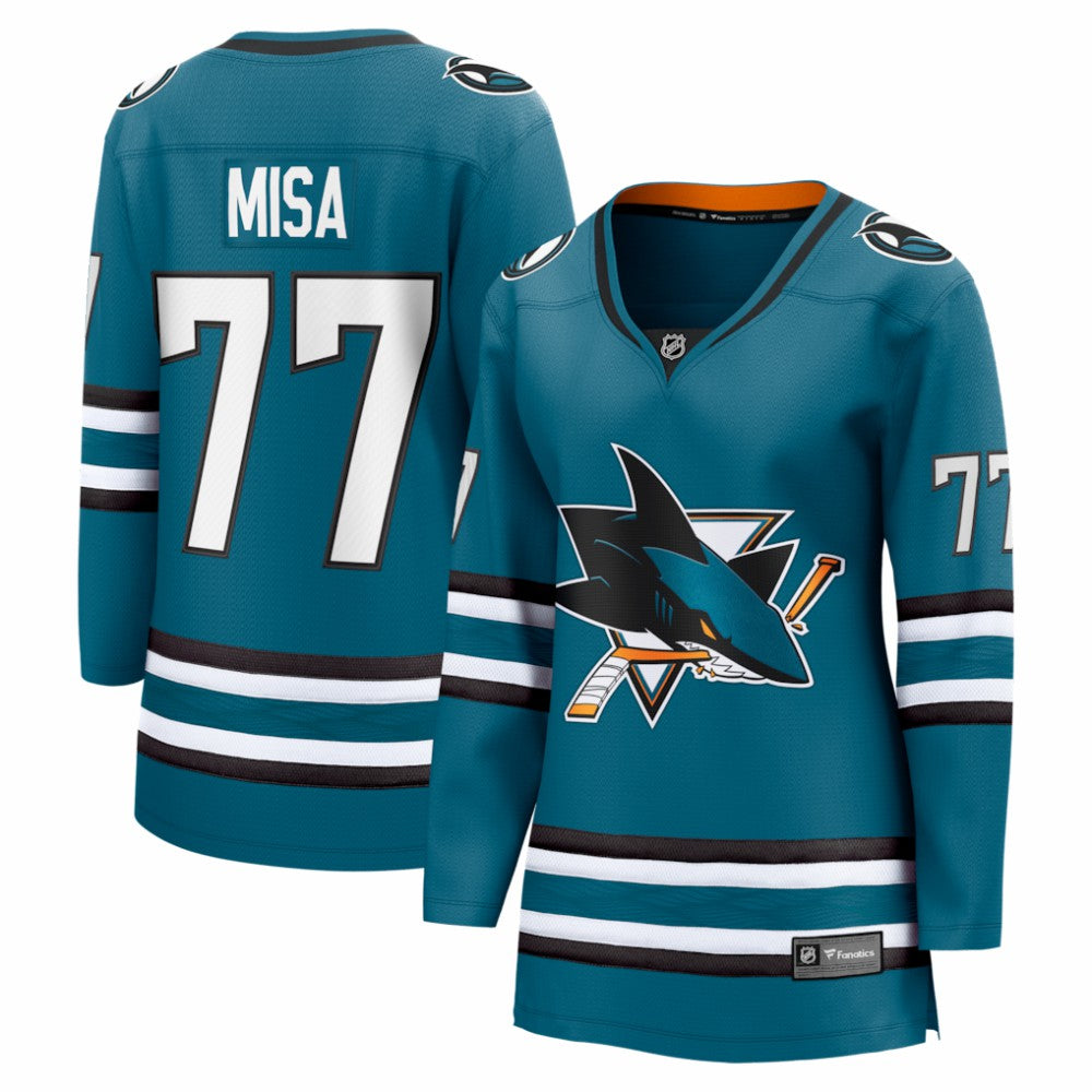 Michael Misa San Jose Sharks Fanatics Women's Breakaway Jersey - Teal - NHL 203539379