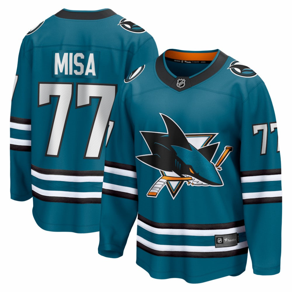 Michael Misa San Jose Sharks Fanatics Breakaway Jersey - Teal - NHL 203539380
