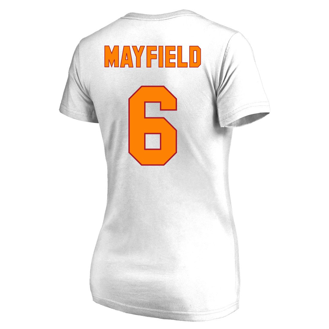 Fanatics Baker Mayfield Tampa Bay Buccaneers Women's Plus Size Name & Number Scoop Neck T-Shirt White
