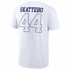 Cam Skattebo New York Giants Tonal Player Name & Number T-Shirt White