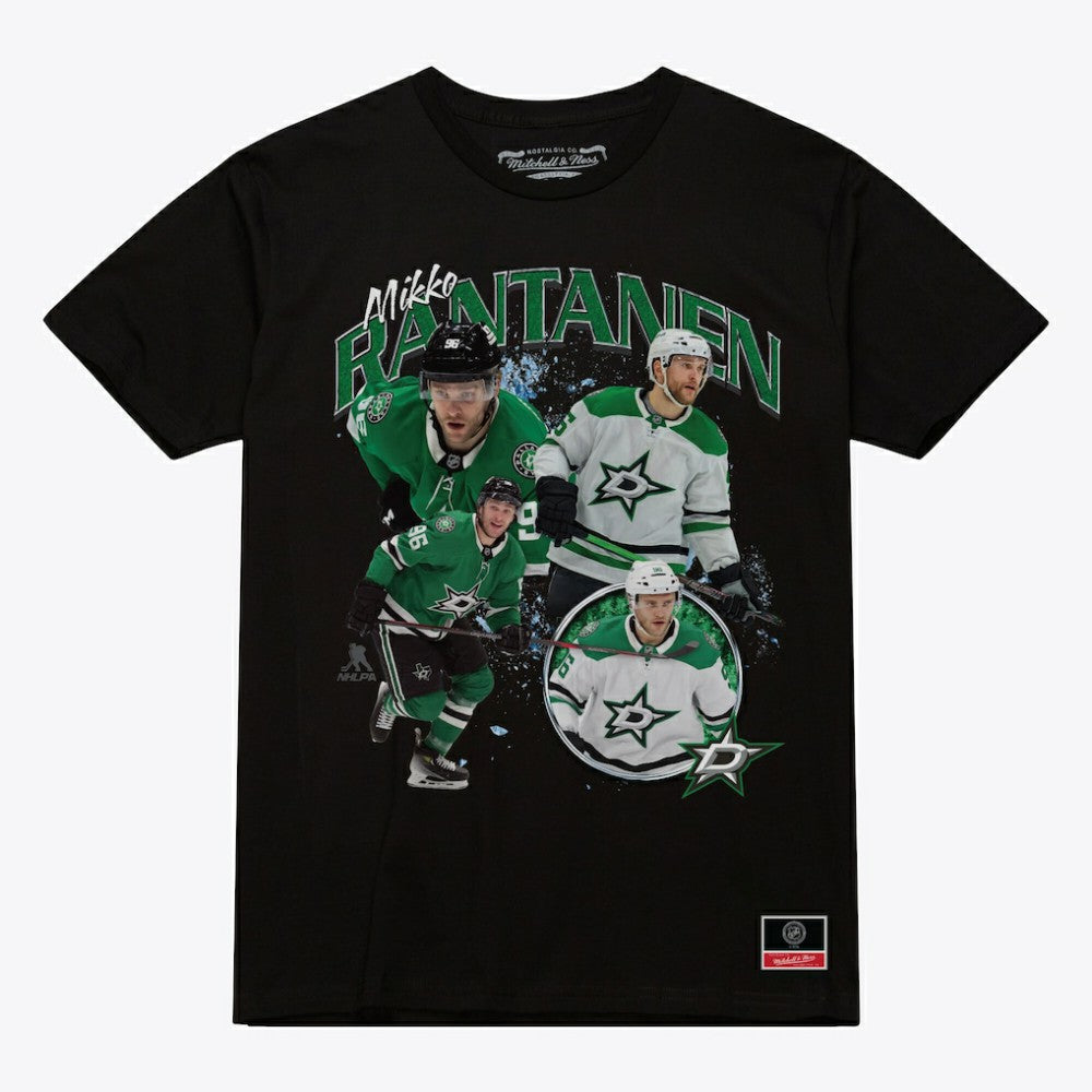 Mikko Rantanen Dallas Stars Mitchell & Ness Player Collage T-Shirt - Black - NHL 203543254