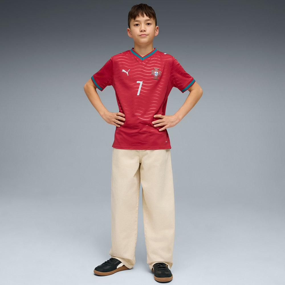 Cristiano Ronaldo Portugal National Team Youth 2026 Home Replica Jersey Red - Puma sale