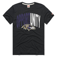 Baltimore Ravens Homage Unisex 2025 Inspire Change Opportunity Tri-Blend T-Shirt Charcoal