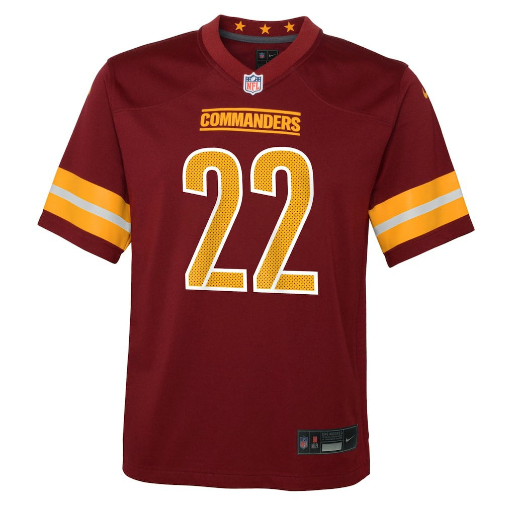 Nike Jacory Croskey-Merritt Washington Commanders Youth Team Game Jersey Burgundy