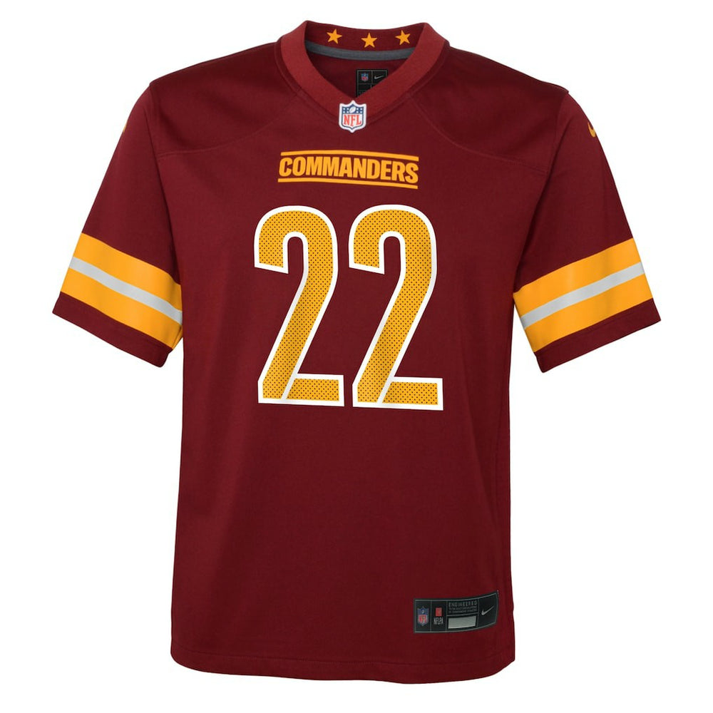 Nike Jacory Croskey-Merritt Washington Commanders Youth Team Game Jersey Burgundy