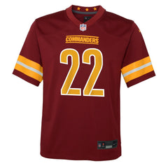 Nike Jacory Croskey-Merritt Washington Commanders Youth Team Game Jersey Burgundy