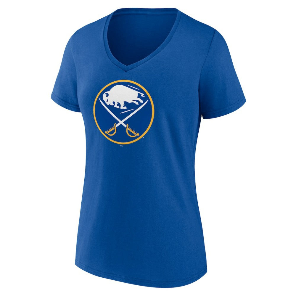 Buffalo Sabres Women's Mother's Day V-Neck T-Shirt - Royal - NHL 203555623