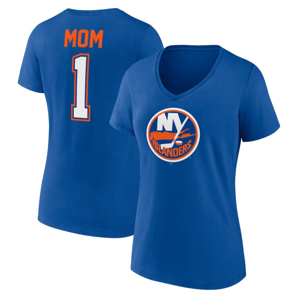 New York Islanders Women's Mother's Day V-Neck T-Shirt - Royal - NHL 203555653