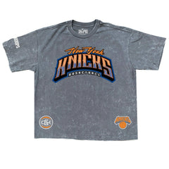 New York Knicks Banner Era Collection Premium T-Shirt Gray | New Era online