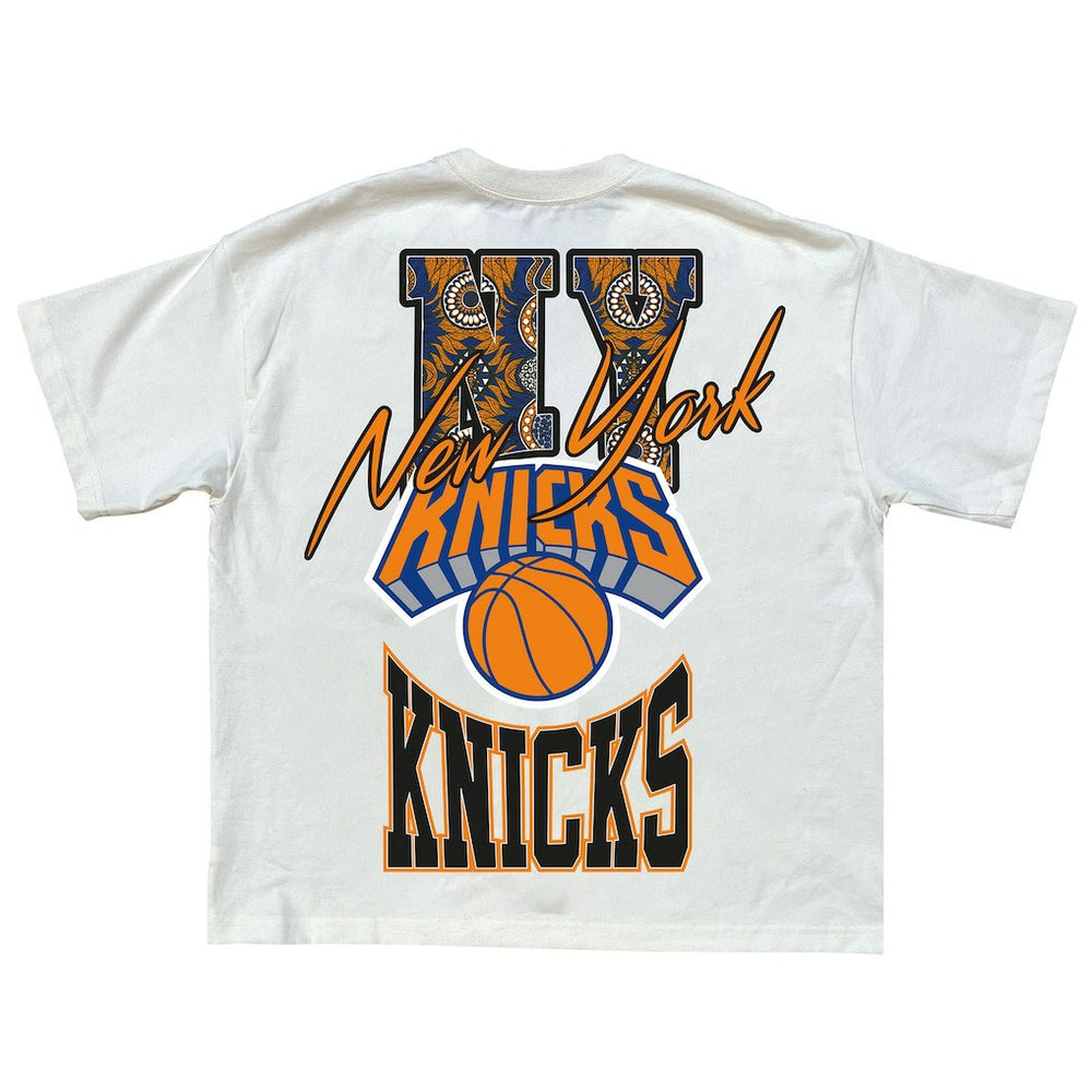 New York Knicks Team City Collection Premium T-Shirt Cream