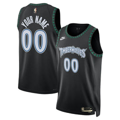Minnesota Timberwolves Unisex Swingman Custom Jersey Classic Edition Black | Nike US