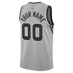 San Antonio Spurs Jordan Brand Unisex Swingman Custom Jersey Statement Edition Silver