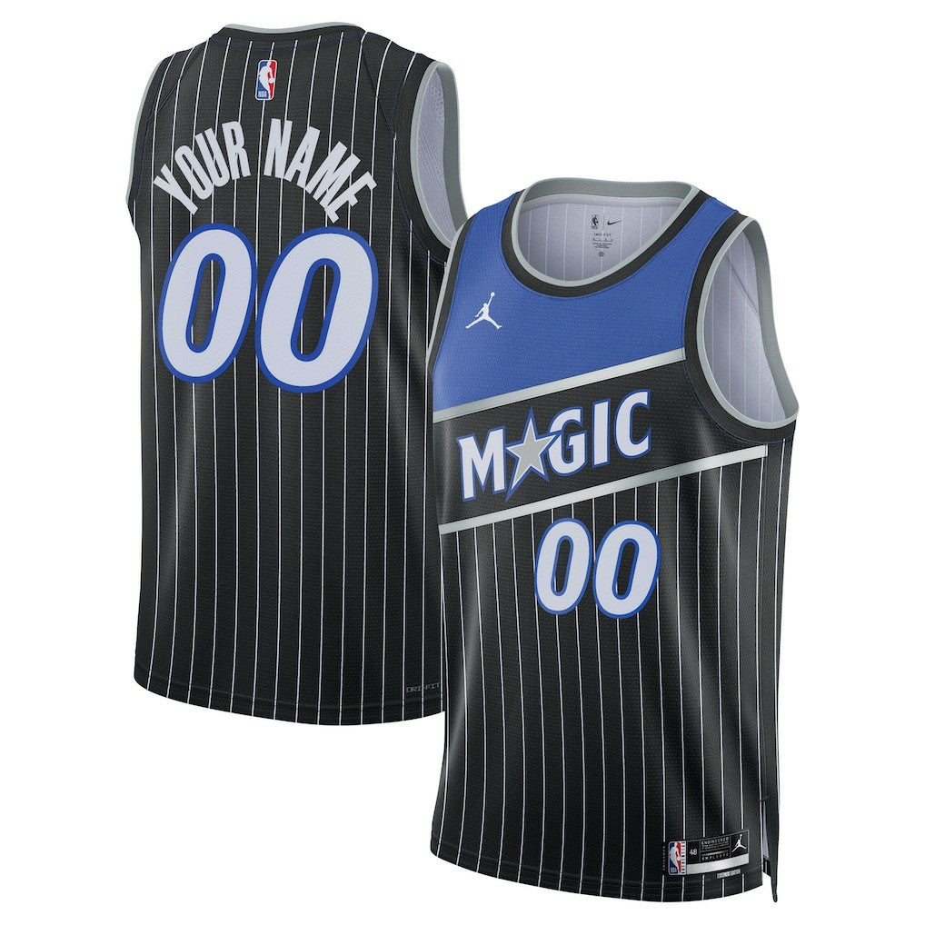 Orlando Magic Jordan Brand Unisex Swingman Custom Jersey Statement Edition Black