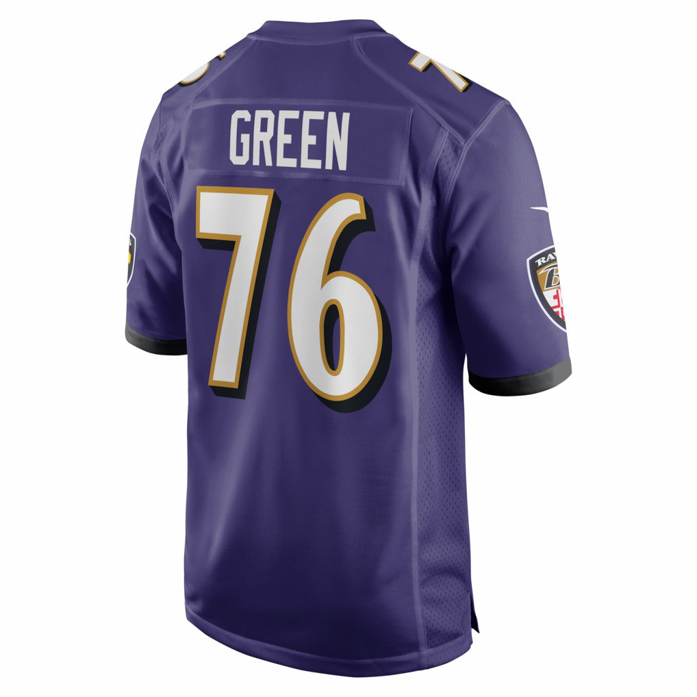 Nike Kenyon Green Baltimore Ravens Team Game Jersey Purple