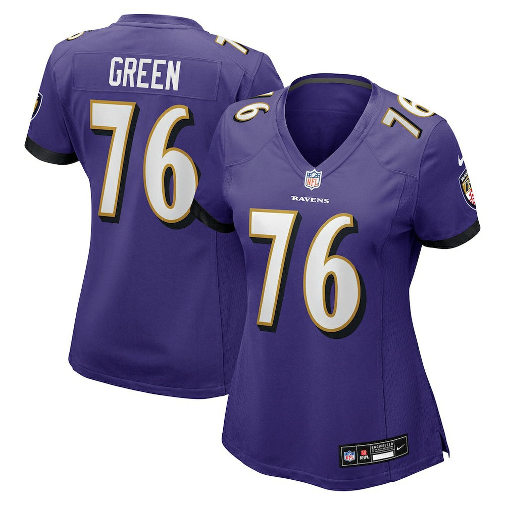Nike Kenyon Green Baltimore Ravens Women's Team Game Jersey Purple