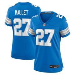 Nike Arthur Maulet Detroit Lions Women's Team Game Jersey Blue