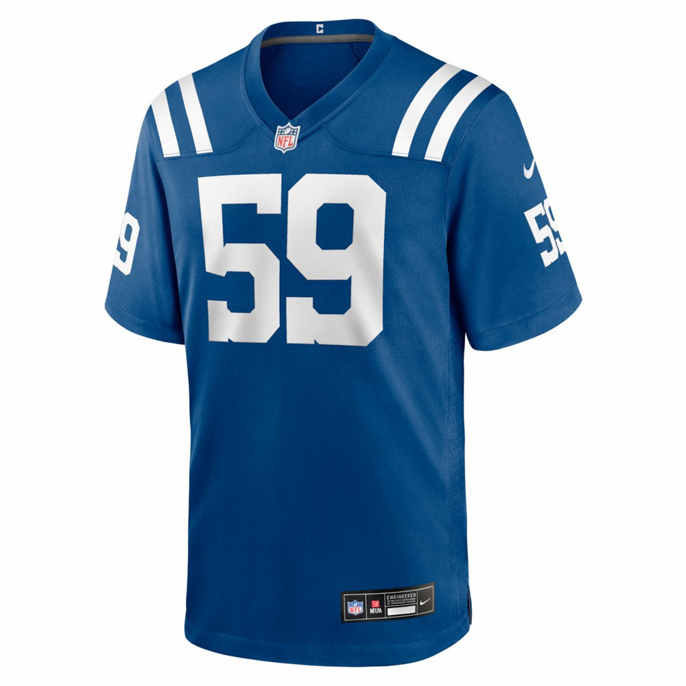 Nike Buddy Johnson Indianapolis Colts Team Game Jersey Royal