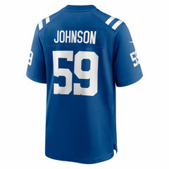 Nike Buddy Johnson Indianapolis Colts Team Game Jersey Royal
