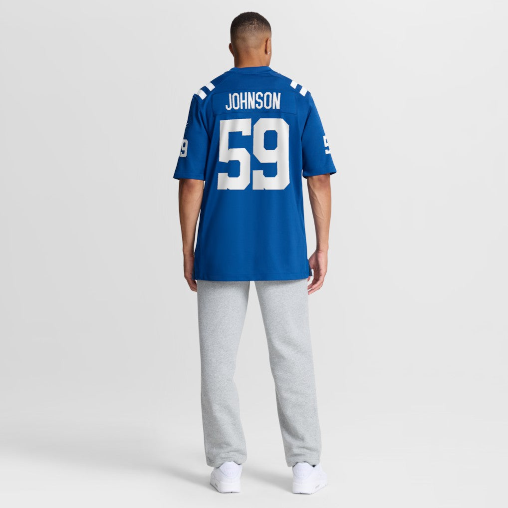 Nike Buddy Johnson Indianapolis Colts Team Game Jersey Royal