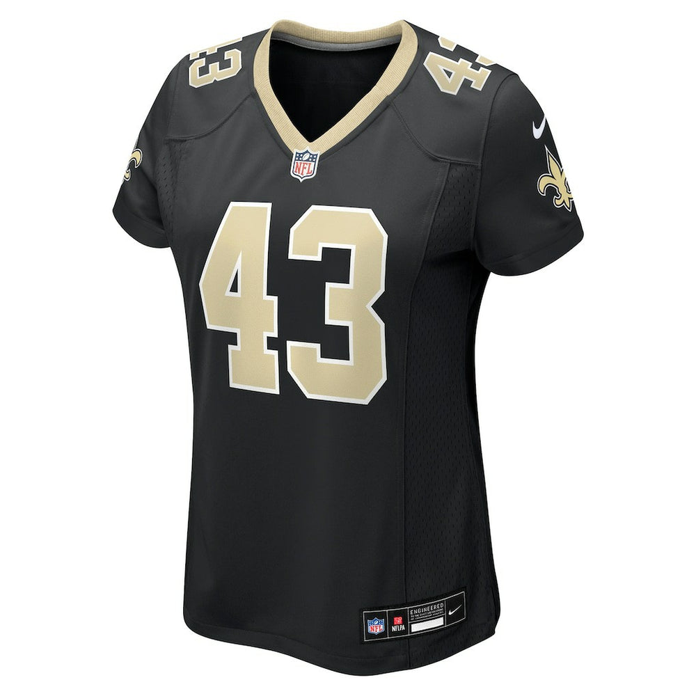 Nike Michael Davis New Orleans Saints Women's Team Game Jersey Black